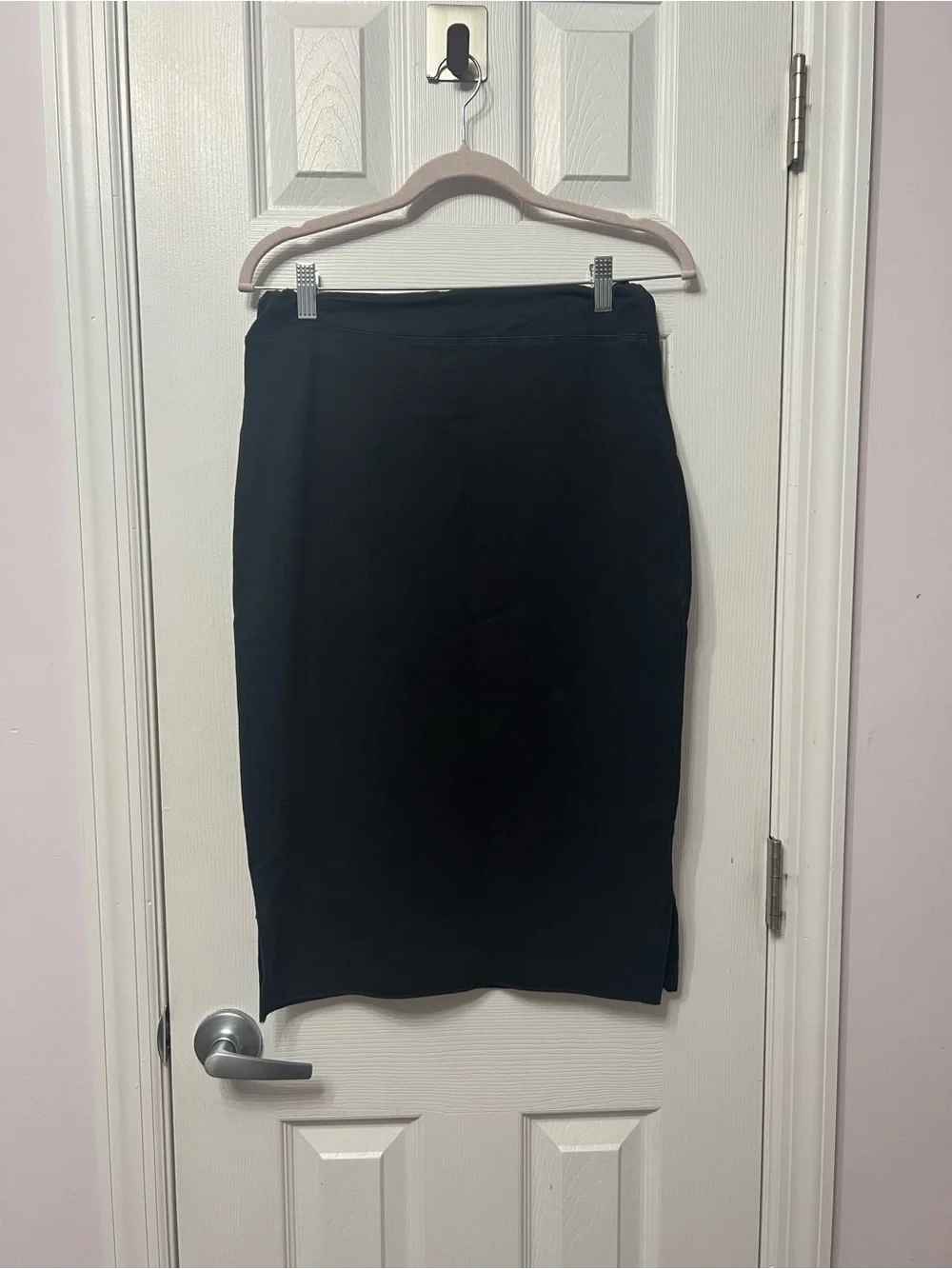 YAKIRA BELLA   Black Drawstring Midi Skirt